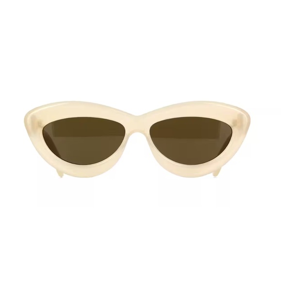 Loewe Cream and Black Cat-Eye Sunglasses main image 6